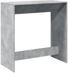 vidaXL Bartisch Betongrau 102x50x103,5 cm Holzwerkstoff 854430