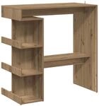 vidaXL Bartisch mit Regal Artisan-Eiche 100x48x101,5 cm 856759