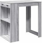 vidaXL Bartisch Grau Sonoma 102x70x103,5 cm Holzwerkstoff 3309326
