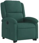vidaXL Relaxsessel mit Aufstehhilfe Dunkelgr&uuml;n Samt Modell 3
