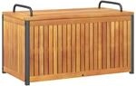 vidaXL Gartenbox 85x45x45/53 cm Massivholz Akazie und Stahl
