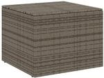 vidaXL Gartentruhe Grau 291L Poly Rattan