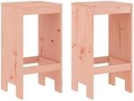 vidaXL Barhocker 2 Stk. 40x36x75 cm Massivholz Douglasie