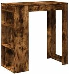 vidaXL Bartisch mit Regal R&auml;uchereiche 102x50x103,5 cm Holzwerkstoff 854359