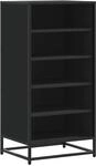 vidaXL Schuhregal Schwarz 48x38x97,5 cm Holzwerkstoff 849204