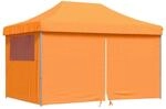 vidaXL Partyzelt Faltbar Pop-Up mit 4 Seitenteilen Orange Modell 1