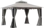 Sunjoy Gazebo Stoj Stoff 336 cm x 402 cm Grau