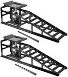 STAHLWERK Hydraulische Auffahrrampe Gth-14 St 2Er Set Mit 5 Tonnen Tragkraft