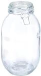 Relaxdays Einmachglas Glas Transparent Luftdicht B&uuml;gelverschluss 26 cm x 15 cm 1,3