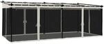vidaXL Pavillon mit Netzw&auml;nden Creme 6x3 m Stahl