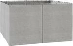 Outsunny Gazebo Ersatzvorhang Polyester Hellgrau 352L x 205H cm