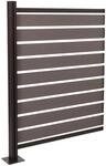 MCW Alu M&uuml;lltonnen-Zaun K57 Grau 130x100x6cm