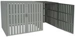 MCW M&uuml;lltonnenbox Erweiterung J28 Grau 115x76x100cm