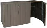 MCW M&uuml;lltonnenbox Erweiterung J28 Braun 116x69x88cm