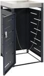 MCW 1er-M&uuml;lltonnenverkleidung H40b 110x60x62cm Anthrazit