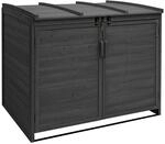 MCW 2er/4er M&uuml;lltonnenverkleidung H75b Anthrazit 138x138x105cm