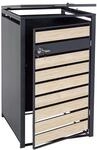MCW 1er M&uuml;lltonnenverkleidung J81 Buche-Holzoptik Hellbraun 117x68x80cm