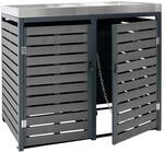 MCW 2er-/4er-M&uuml;lltonnenverkleidung K14 Anthrazit 124x146x102cm