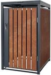 Ml-Design M&uuml;lltonnenbox 1er 240L 68x80x120 cm Anthrazit-Rostoptik