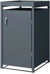 Ml-Design M&uuml;lltonnenbox 1er Pflanzdach 240L 68x80x124 cm Anthrazit