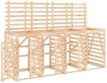 vidaXL M&uuml;lltonnenbox f&uuml;r 4 Tonnen Massivholz Kiefer