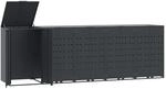 vidaXL M&uuml;lltonnenbox f&uuml;r 5 Tonnen Anthrazit 345x79x117 cm Stahl