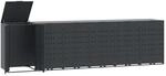 vidaXL M&uuml;lltonnenbox f&uuml;r 6 Tonnen Anthrazit 414x79x117 cm Stahl