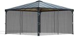 Palram - Canopia Insektenschutznetz f&uuml;r Pavillons 4,3 m x 4,3 m Grau