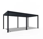 Weide Elektrische Deluxe Aluminium Pergola 3 x 6 M mit LED