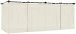 vidaXL Pavillon mit Vorh&auml;ngen Creme 6x3 m Stahl