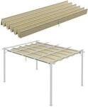 Outsunny Ersatz-Vordach Polyester Beige 350L x 260B x 6H cm