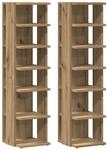 vidaXL Schuhschr&auml;nke 2 Stk Artisan-Eiche 28x27x102 cm Holzwerkstoff 856667
