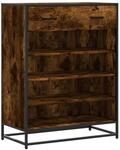 vidaXL Schuhschrank R&auml;uchereiche 75x38x97,5 cm Holzwerkstoff Metall 3300877