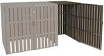 MCW M&uuml;lltonnenbox Erweiterung J28 Braun 115x76x100cm