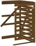 vidaXL Erweiterung f&uuml;r M&uuml;lltonnenbox Honigbraun Massivholz Kiefer