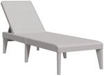 vidaXL Sonnenliege Grau 186x60x29 cm PP