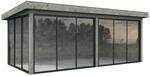 Palmako Pavillon Lenna Set 402 Slide Grau Tauchgrundiert 588 cm x 300 cm FSC&reg;