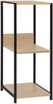 vidaXL Kleines B&uuml;cherregal Schwarz Eichefarben 33,5x39,6x79,7cm