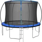 Tectake Trampolin Jumpy &Oslash; 366 cm Gs Zertifiziert Mit Sicherheitsnetz 394 x 394 x