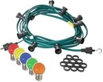 Satisfire Illu- Partylichterkette 20m Gr&uuml;n F&uuml;r Au&szlig;en Biergarten 20 Bunte LED