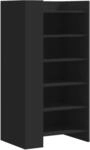 vidaXL Schuhschrank Schwarz 52x37,5x100 cm Holzwerkstoff 848445