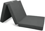 Beautissu Campix Klappmatratze 195x80x10cm Anthrazit