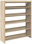 vidaXL Schuhregal Sonoma-Eiche 80x25x100 cm Holzwerkstoff 859898