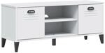 vidaXL Schuhbank VIKEN Wei&szlig; 106x35x45 cm Holzwerkstoff 374932