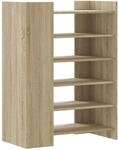 vidaXL Schuhschrank Sonoma-Eiche 74,5x37,5x100 cm Holzwerkstoff 848432