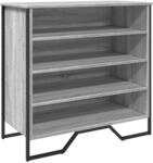 vidaXL Schuhregal Grau Sonoma 80x38x78 cm Holzwerkstoff 848652
