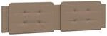 vidaXL Kopfteil-Kissen Zadar Cappuccino-Braun 200 cm Kunstleder 374887