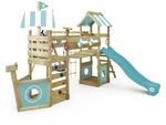 Wickey Spielturm StormFlyer mit Rutsche Pastellblau
