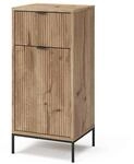 Vicco Midischrank Eliza Viking Oak 40 x 87 cm mit T&uuml;r und Schublade