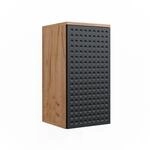 Vicco Badschrank Irma Goldkraft Eiche/Anthrazit 30 x 59 cm 2 F&auml;cher Badezimmer...